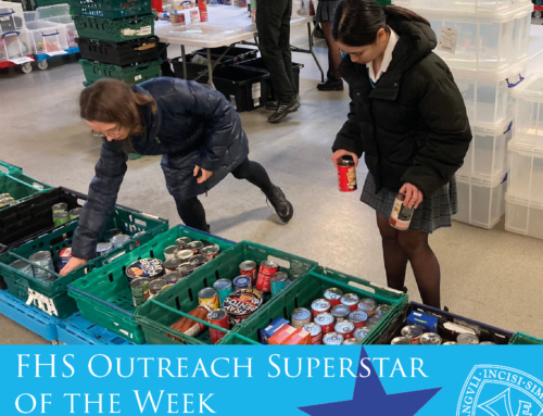 Outreach Superstar of the Week – Year 9 and 10 Foodbank Warehouse Sort