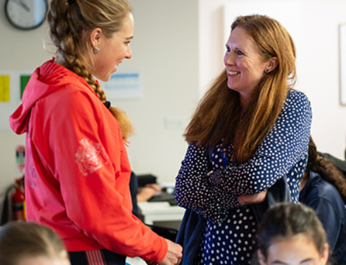 Visit by Olympic Athlete, Becky Wilde