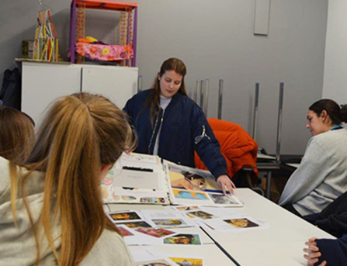 FHS Alumna Visits A Level Art Students