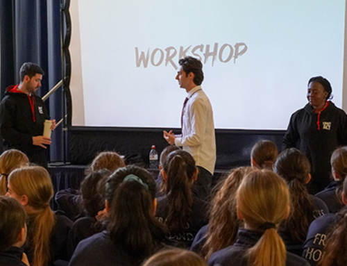 The Riot Act perform for our lower school pupils to mark road safety week